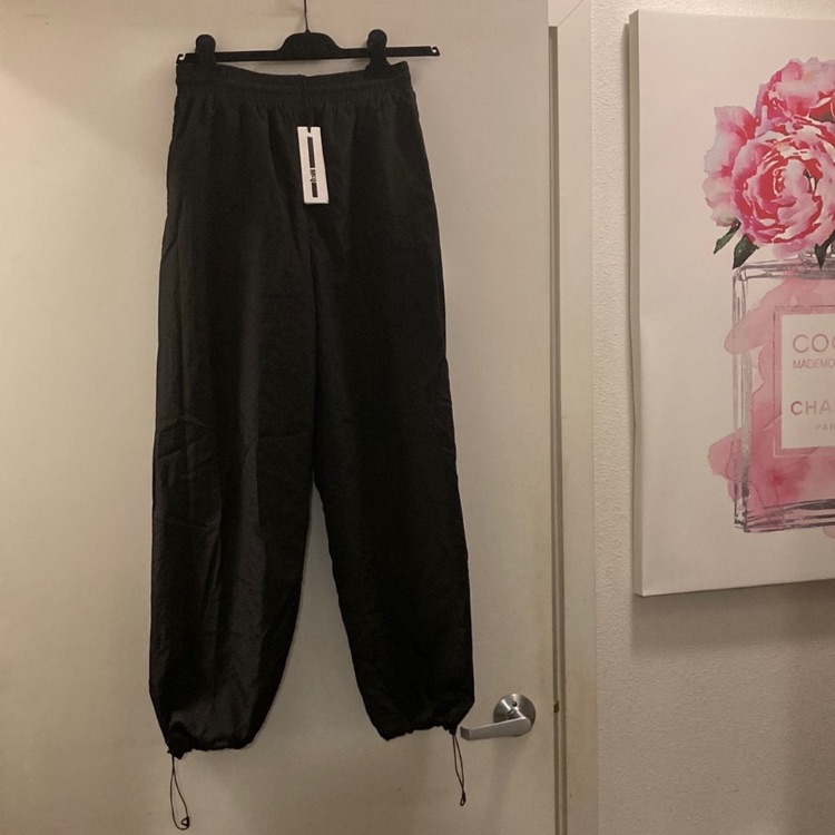 Mcqueen Black Drawstring Pants